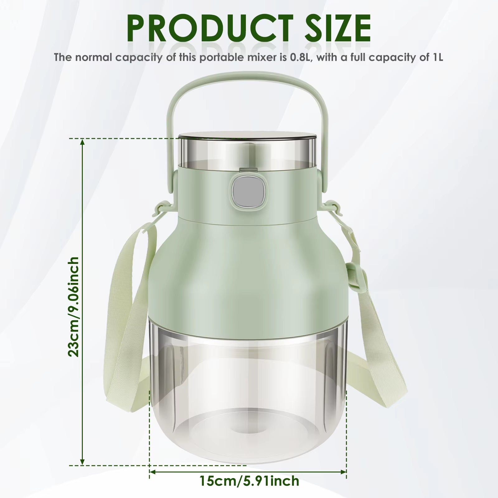 1L Portable Blender for Shakes & Smoothies