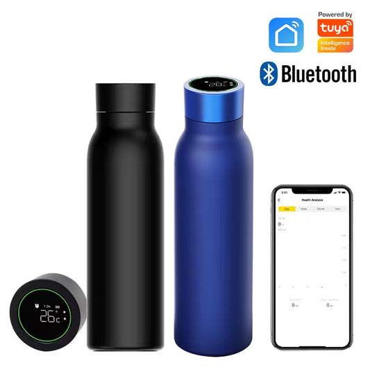 Bluetooth Smart Water Bottle with Temperature Display & Drinking Reminder